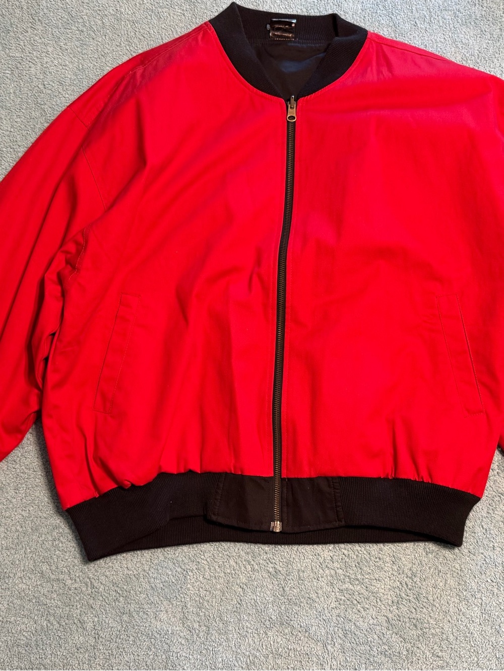 Vintage Marlboro Logo Jacket Mens Large Black Reversible Bomber Coat FullZip 90s